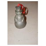 Pewter Snowman Bell
