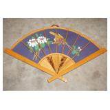 Fan Wall Decor blue background