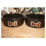 2 Dog Bowls
