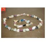 Bracelet & Necklace w/ gem stones