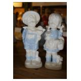 2 Porcelain Figurines Boy & Girl
