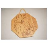 Wall Hanging w/Fall Decor Pumpkin