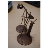 Metal Golfing Figurine