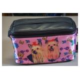 Yorkie Square Purse Black Trim