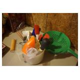 Collection of Kitchen Utensils & Strainer