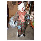 Clown on a stand