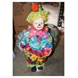 Clown on a stand