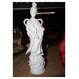 White Porcelain Oriental Figurine