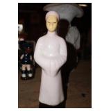 Vtg Porcelain Figurine of a Asian Woman in white
