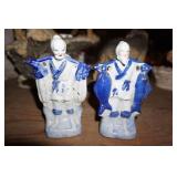Blue & White Figurine Man & Woman