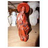 Vtg Oriental Male Figurine sitting down