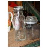 2 Glass Storage Containers
