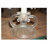 Vtg 2 Handled Candle Holder