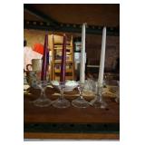 Set of 4 Candle Holders & Candles