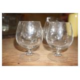 4 Small Brandy Sniffers