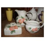 Pitcher, Creamer & Top of a Butter Dish