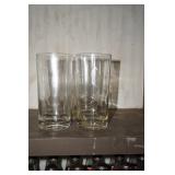 6 Etched Glasses 