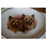Decorative Plate w/yorkies