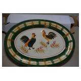 Oval Rooster Platter