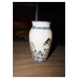 Vase w/bird houses