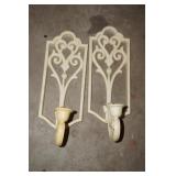 Pair of Wall Decor Candle Holders