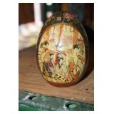 Porcelain Egg w/Asian Theme