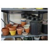 Shelf Lot of Planters