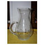 Princess House Glass Pitcher with Etchings
