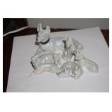 Collection of Iridescent Dog Figurines