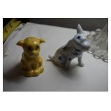 Two Porcelain Dog Figurines
