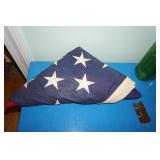 Large Burial Folded American Flag with 50 Stars
