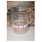 VTG Glass Pitcher Anchor Hocking Atomic Pattern