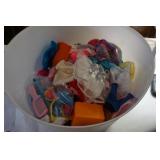 Plastic Container of Barbie Doll Clothes & Acc