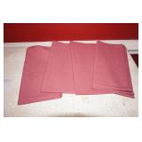 Set of Four Mauve Linen Napkins