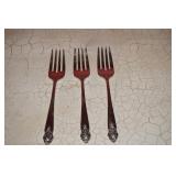 Oneida Prestige Plate Distinction 3 Salad Forks