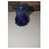 Cobalt Blue Toothpick Holder or Bud Vase