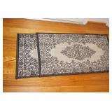 Two Charisma Birch/Indigo Rugs  20x36