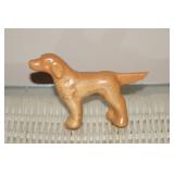 Brown Porcelain Dog Figurine Setter
