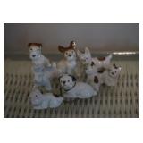 Collection of Porcelain Dogs