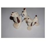 Pair of Porcelain Dogs Brown & White