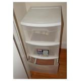 Three Drawer Rolling Storage Unit