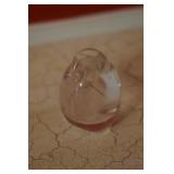 Clear Art Glass Bird