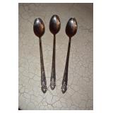 Oneida Prestige Plate Distinction 3 Ice Tea Spoons
