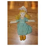 Vtg Toys Stuffed Dutch Doll