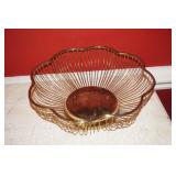 Brass Plated Bread Basket