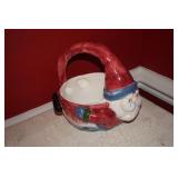 Ceramic Santa Basket