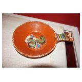 Large Made in Mexico Pottery Bowl with Handle