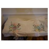 Embroidered Tablecloth with Flowers