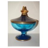 Turqouise Candy Dish with Lid