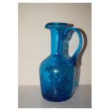 Teal Crackle OIl and Vinegar Cruet